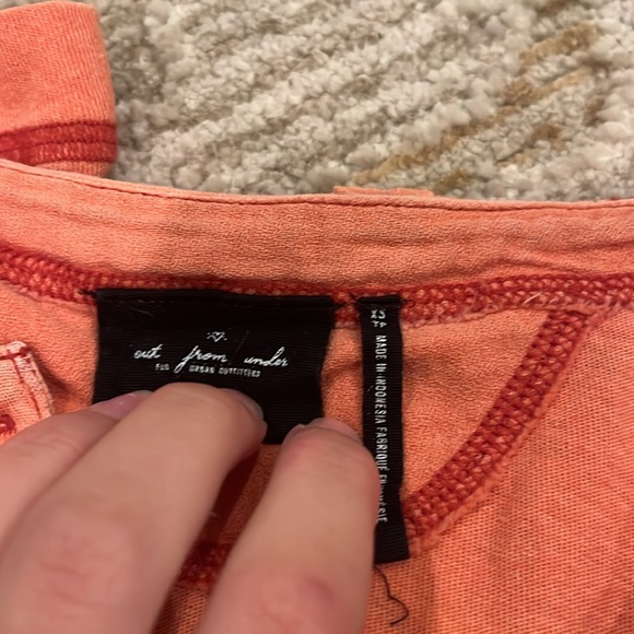 ❌SOLD❌ Urban Outfitters Out From Under Orange Cropped Long Sleeve. XS - Picture 3 of 4